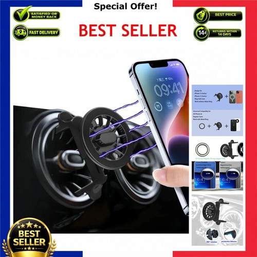 Magnetic car phone holder - car, air